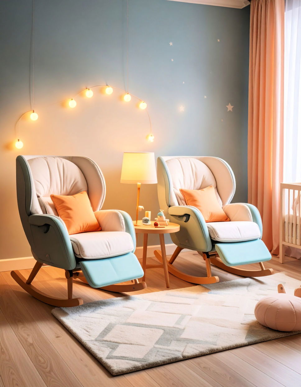 Incorporating a Dedicated Feeding Zone Twin Nursery Ideas