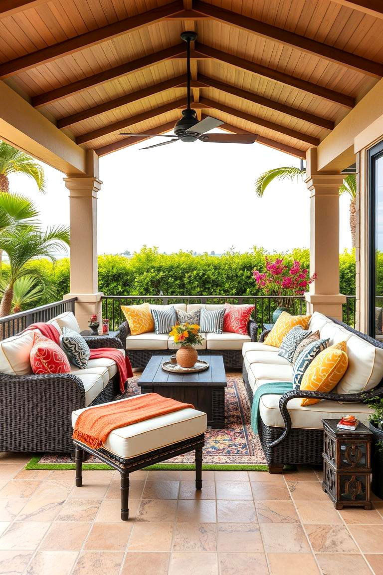Incorporating a Relaxing Lounge Zone - 25 Lanai Porch Ideas