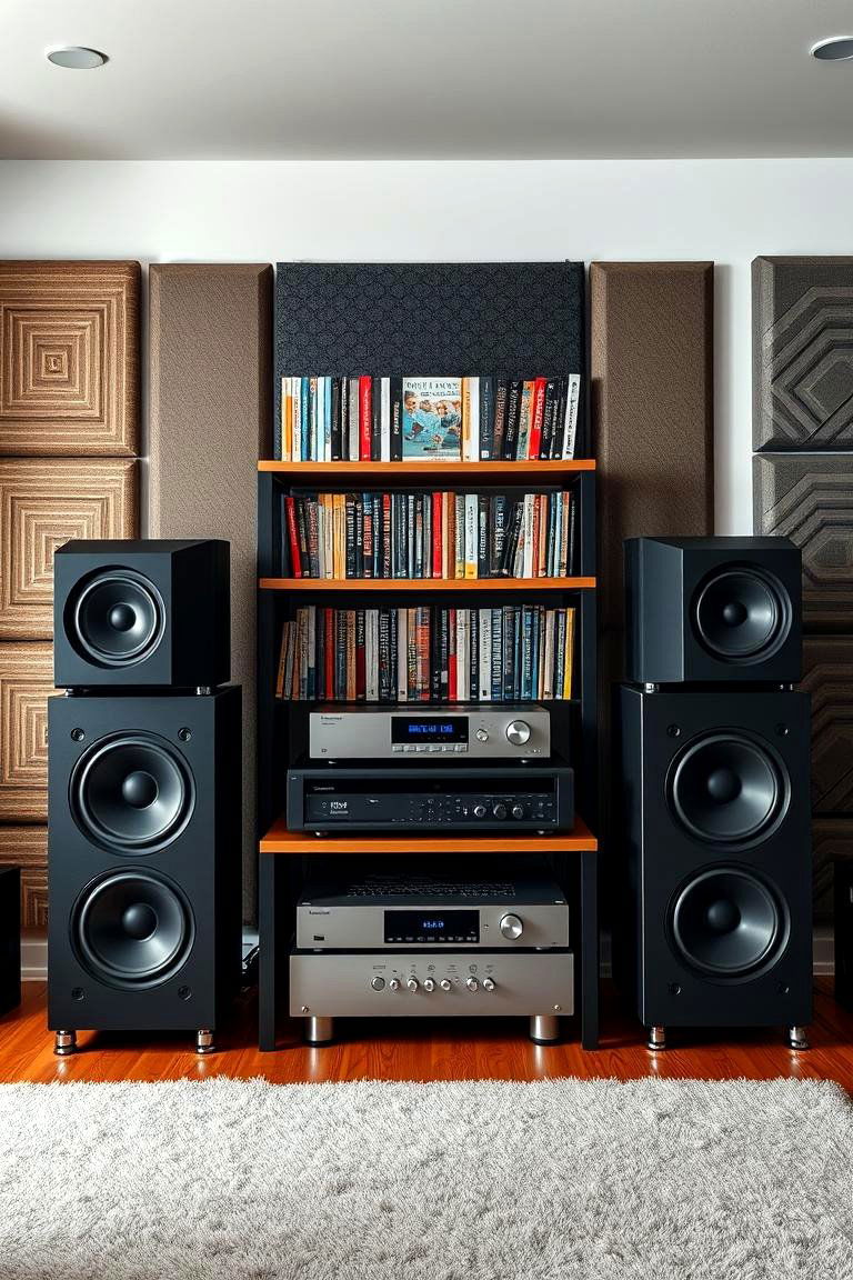 Incorporating a State of the Art Sound System - 25 Man Cave Ideas
