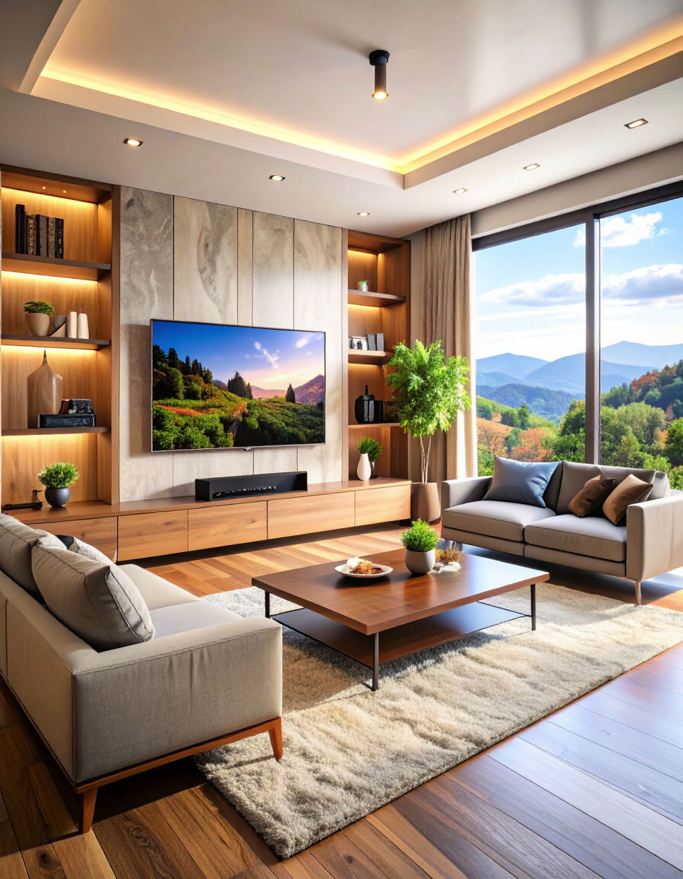 Incorporating a Wall Mounted Television