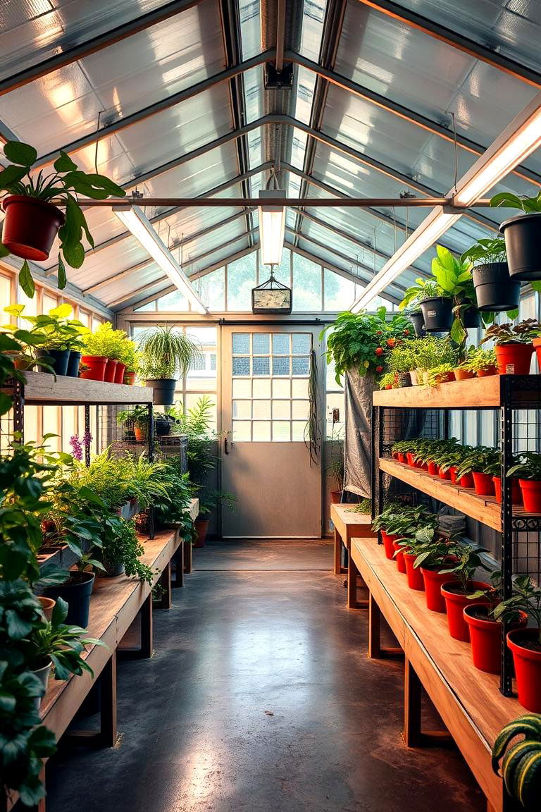 Indoor Greenhouse - 25 Garage Conversion Ideas
