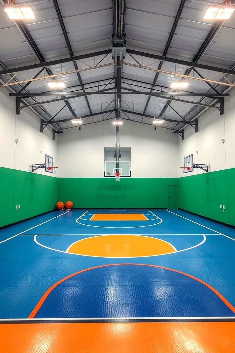 Indoor Sports Court - 25 Garage Conversion Ideas