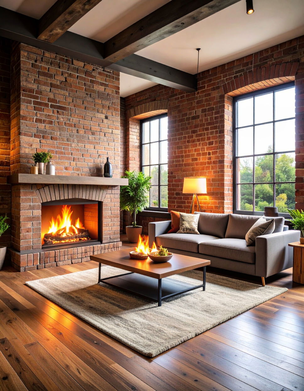 Industrial Style with Exposed Brick