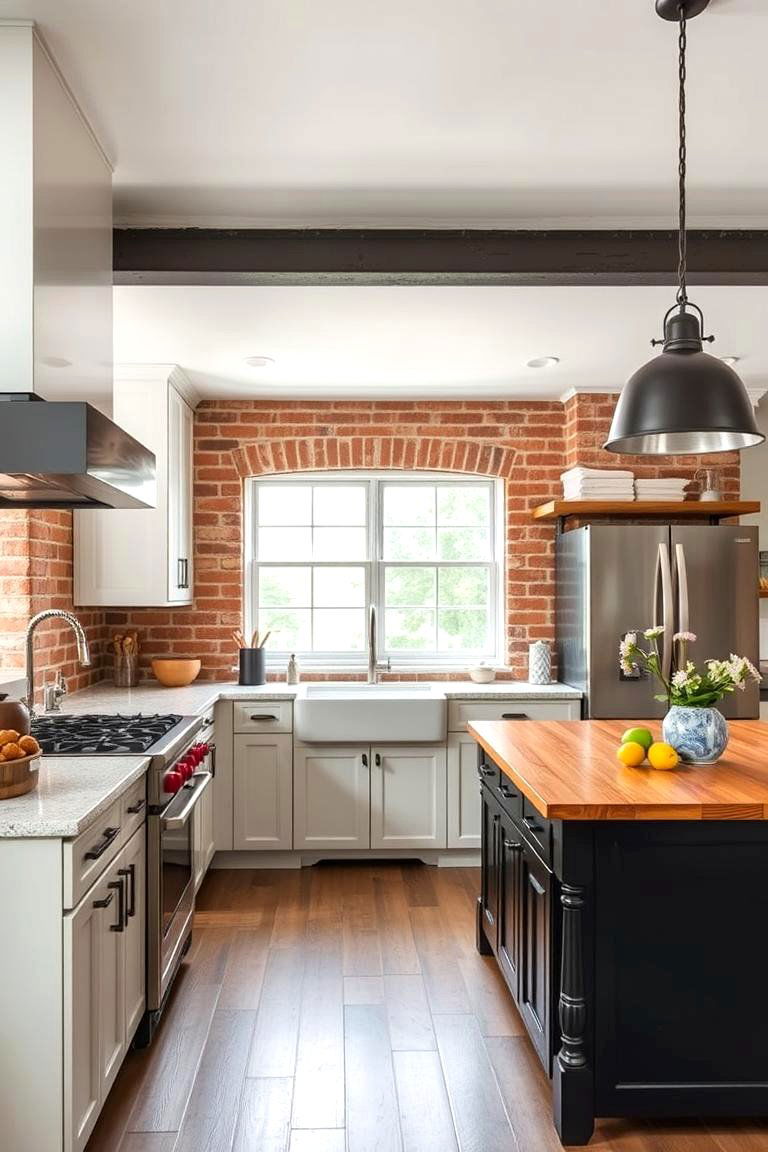 Industrial Touches for Bold Contrast - 25 Transitional Kitchen Ideas