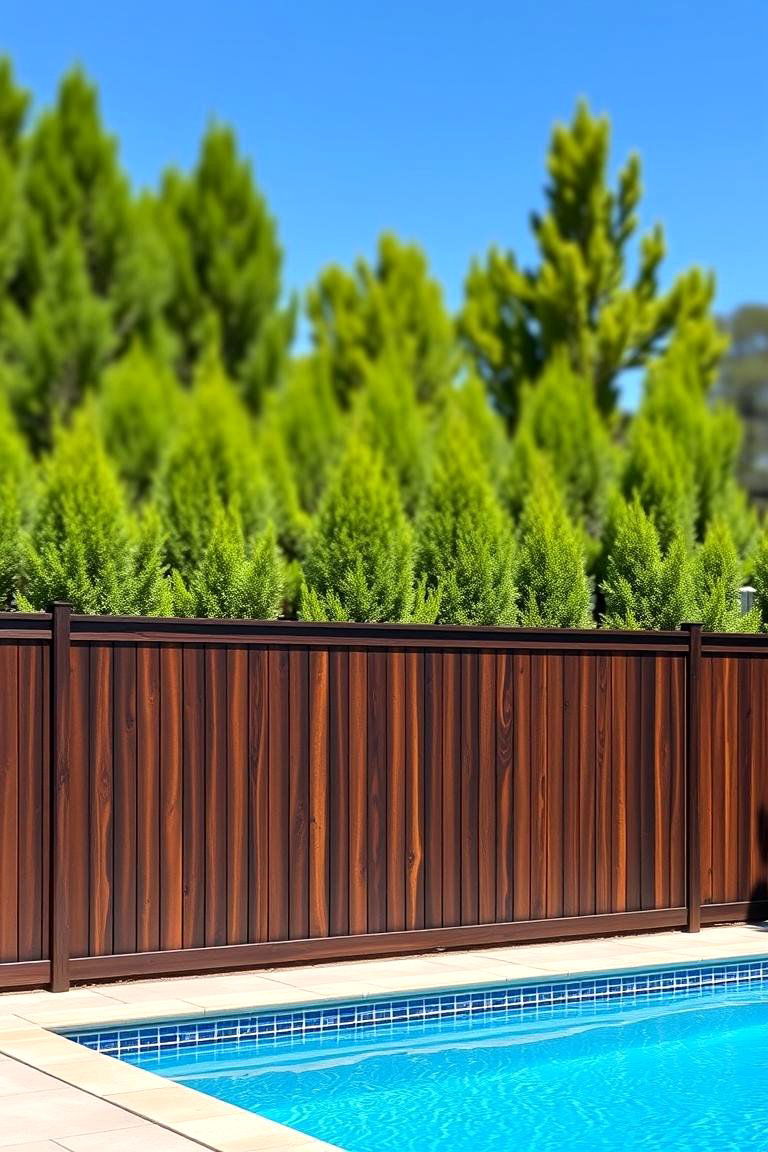 Install Elegant Privacy Fences for Immediate Seclusion - 25 Pool Privacy Ideas