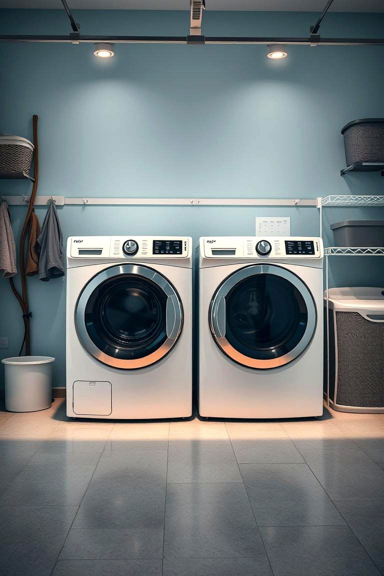 Install Energy Efficient Appliances - 25 Garage Laundry Room Ideas