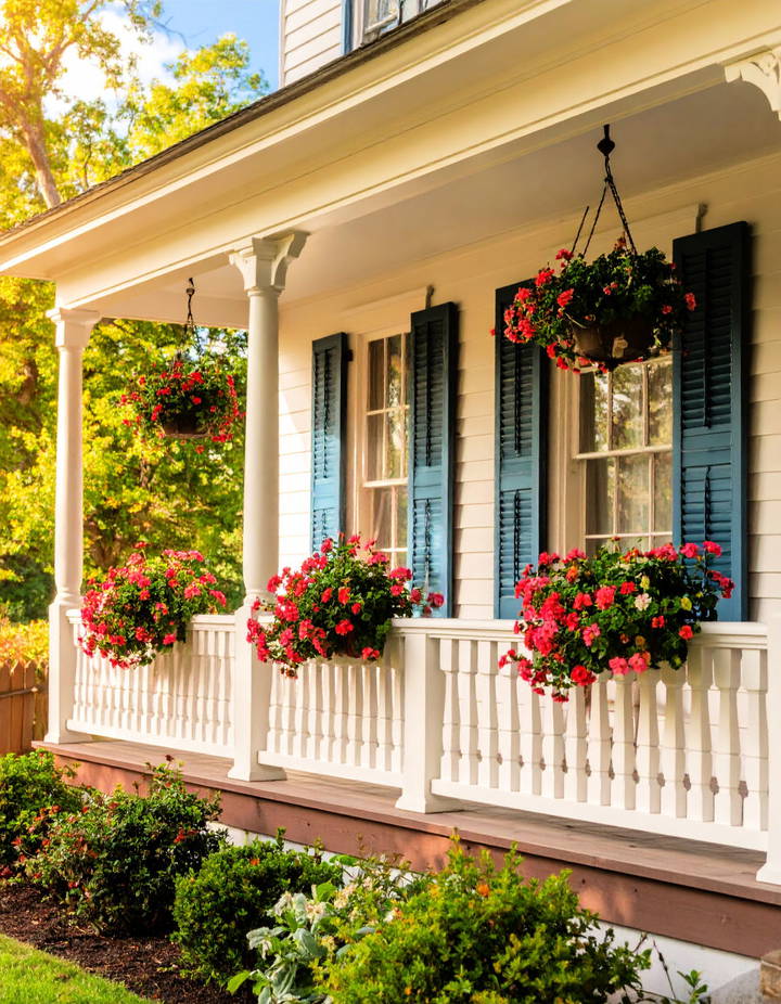 Install Shutters for Charm and Function Victorian Porch Ideas
