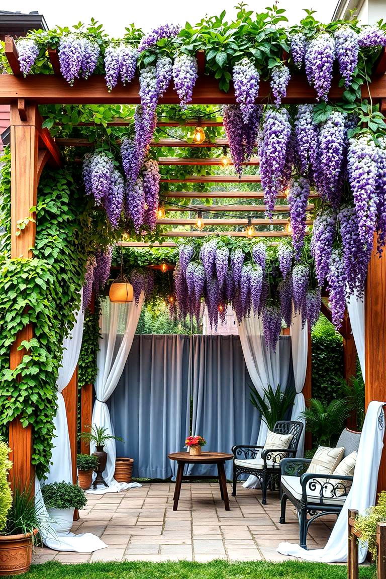 Install a Cozy Pergola for Shade - 25 Townhouse Backyard Ideas