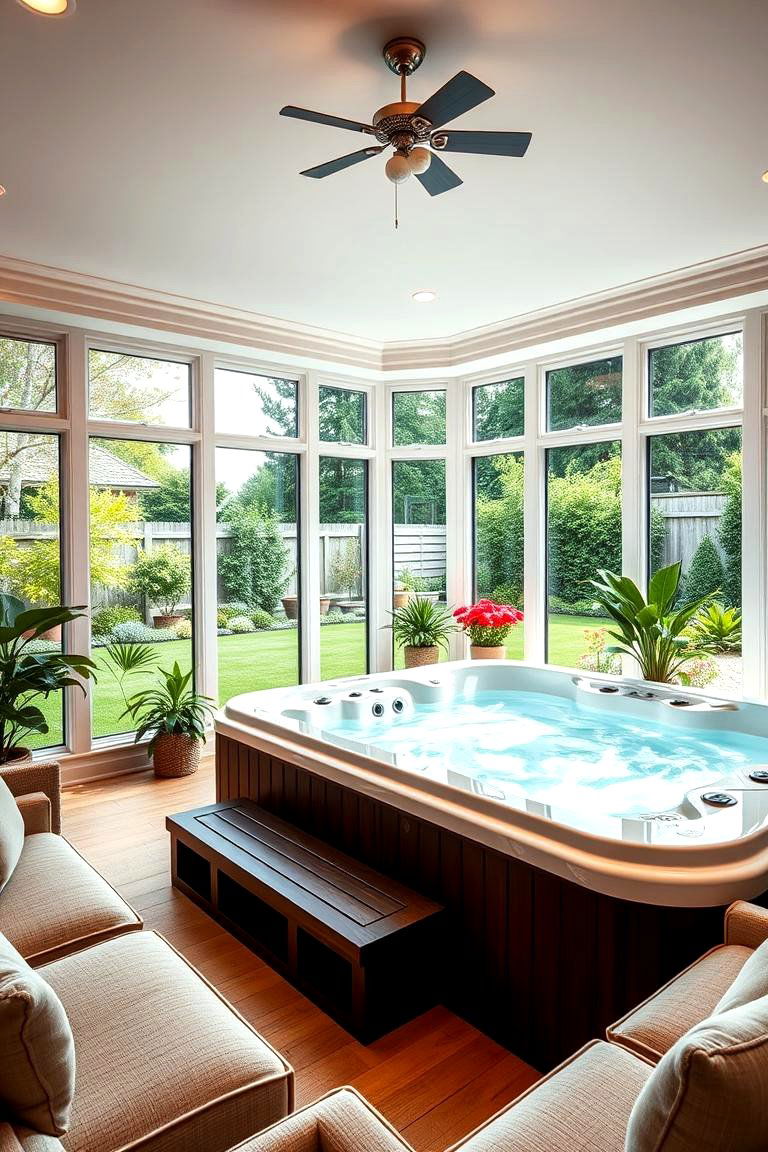 Install a Hot Tub for Relaxation - 25 Garden Room Ideas