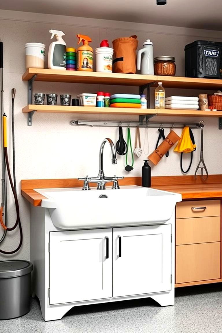 Install a Mudroom Sink - 25 Garage Decor Ideas