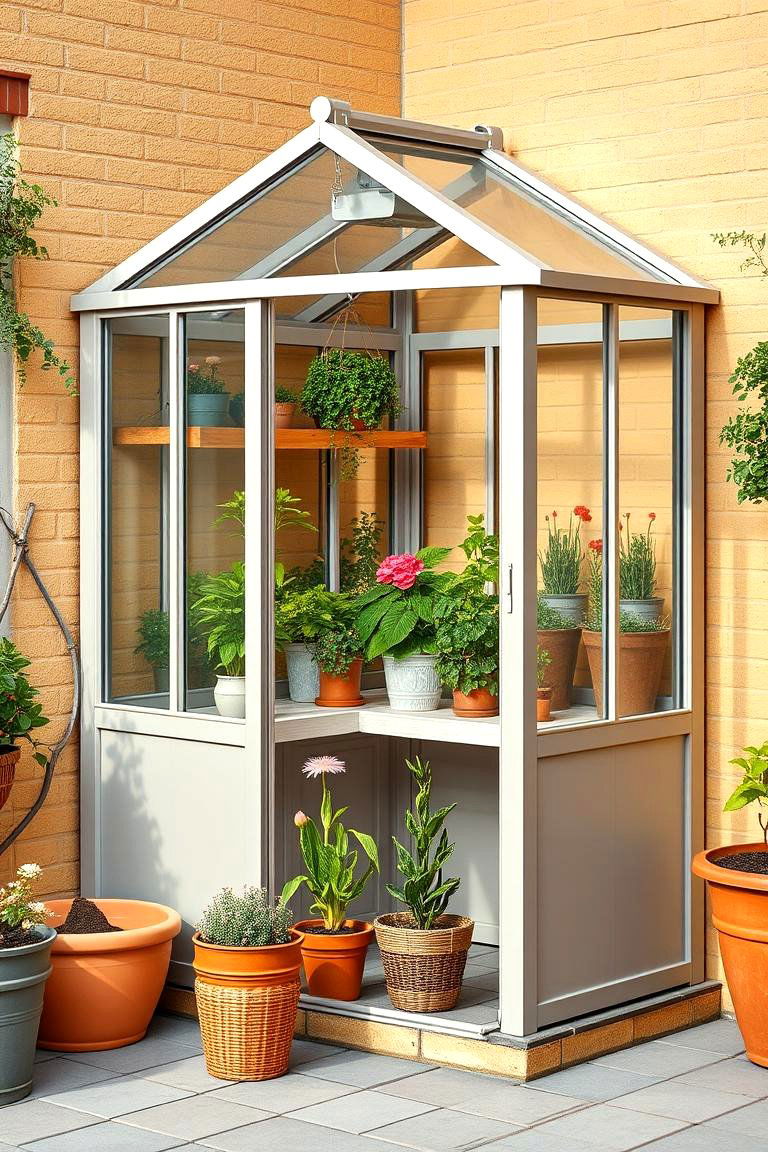 Install a Small Greenhouse - 25 Corner Garden Ideas