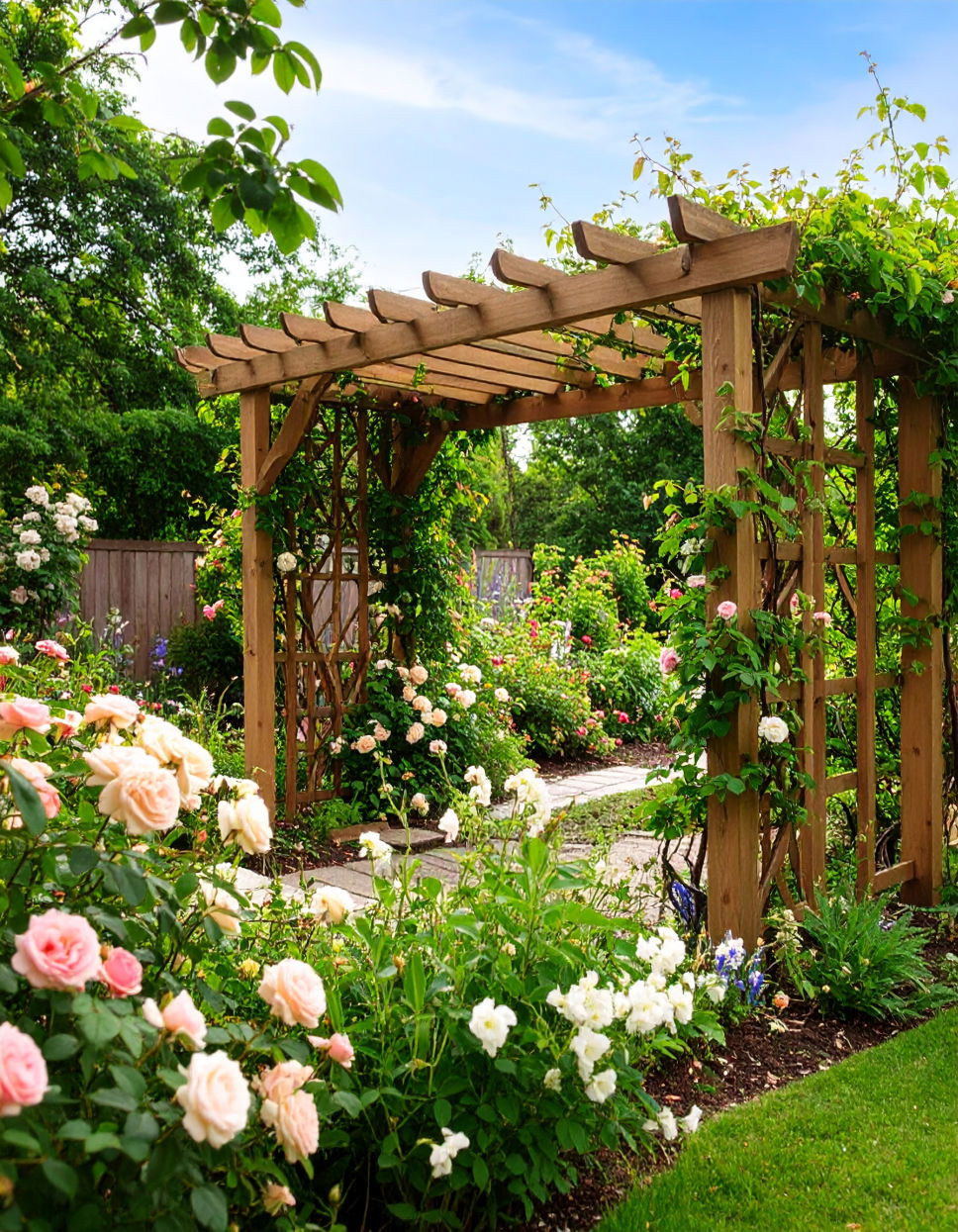 Install a Trellis for Climbing Plants