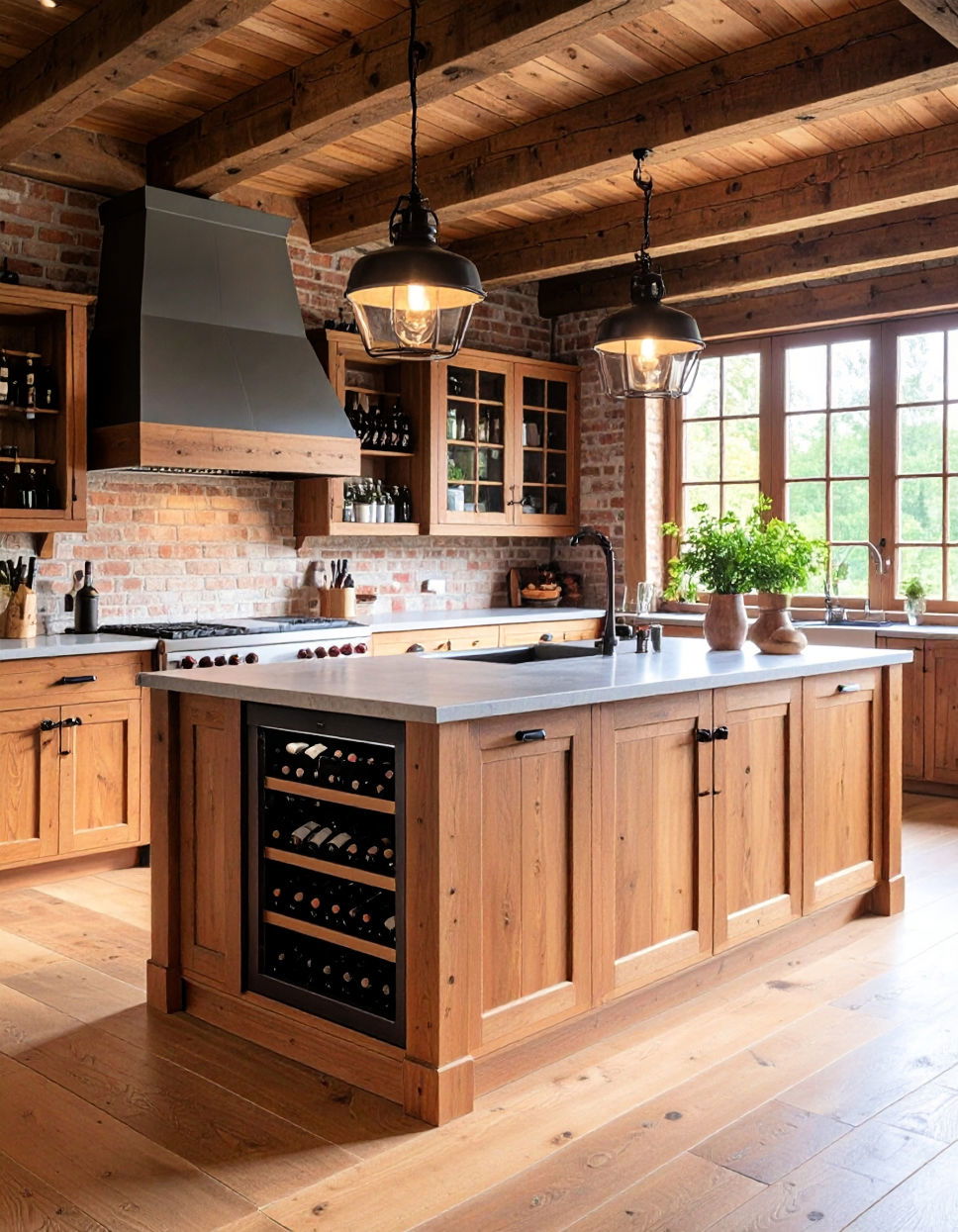 Install a Wine Cooler Tudor Kitchen Ideas