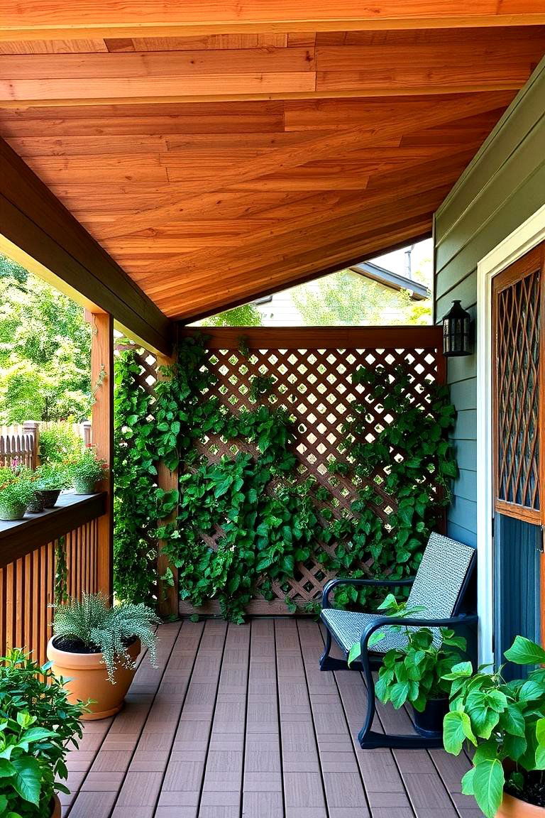 Installing Lattice for Privacy and Aesthetics - 25 Under Deck Landscaping Ideas