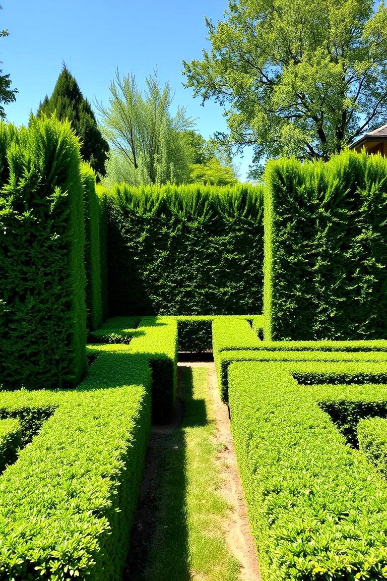 Installing a Backyard Maze or Labyrinth - 25 Large Backyard Landscaping Ideas
