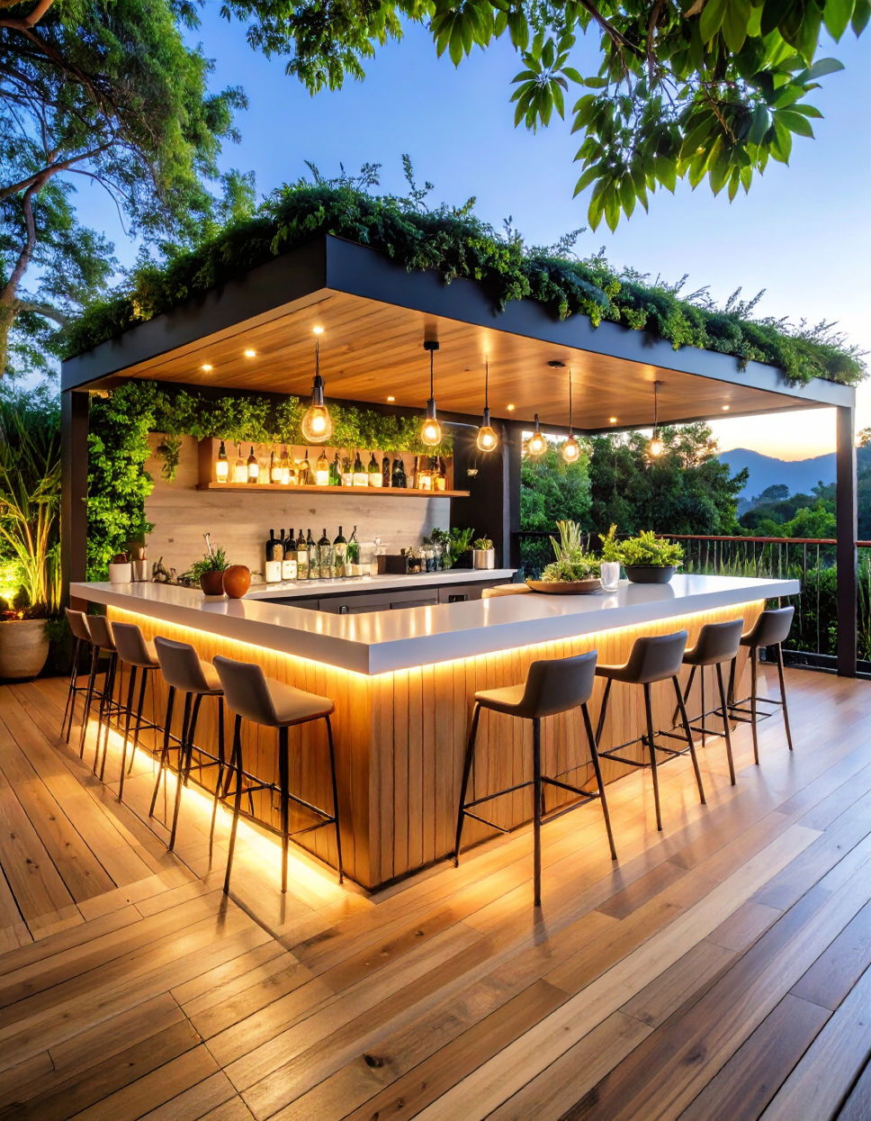 Installing a Deck Bar for Entertainment