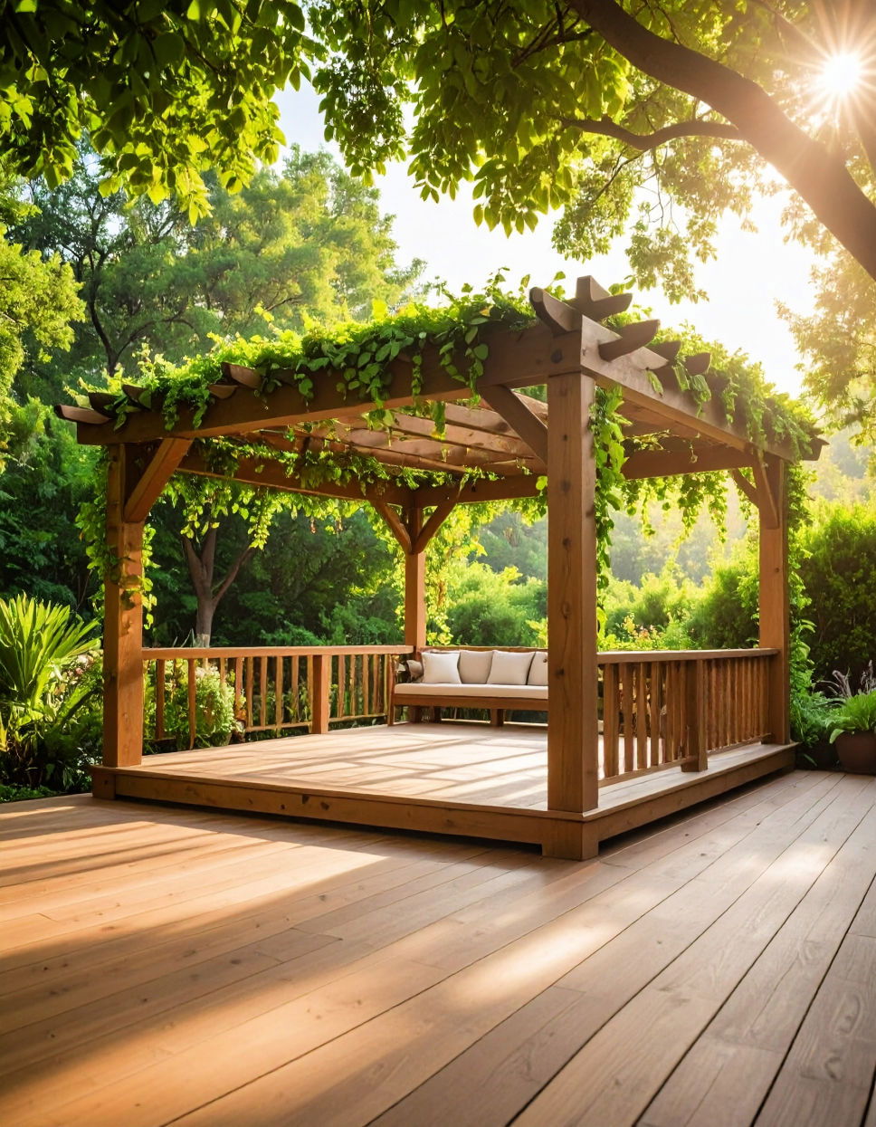 Installing a Deck Pergola for Shade