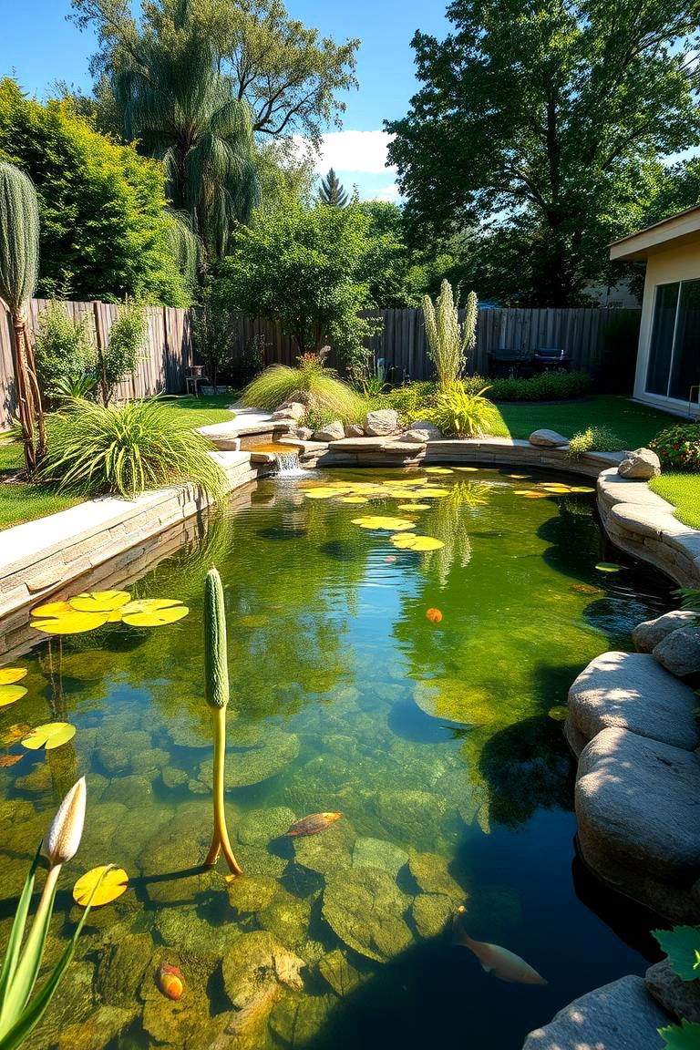 Installing a Natural Swimming Pond - 25 Large Backyard Landscaping Ideas
