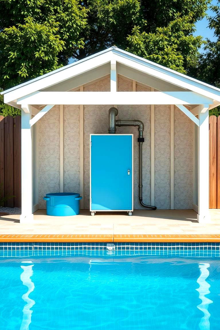 Insulated Pool Shed to Protect Equipment - 25 Pool Shed Ideas