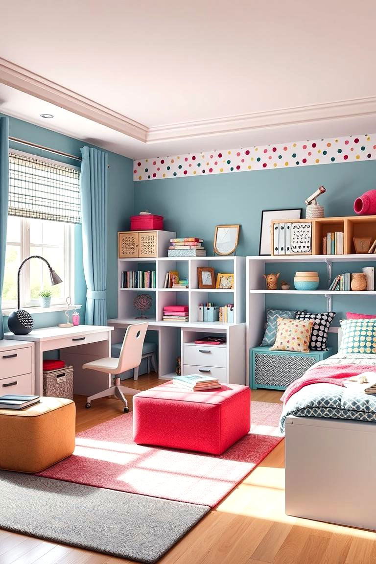 Integrate Multi Functional Furniture - 25 Tween Bedroom Ideas