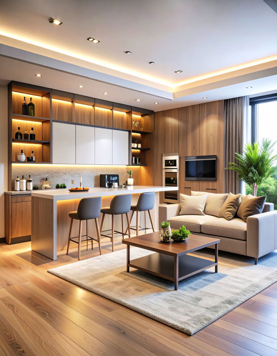 Integrate a Dry Bar or Coffee Station