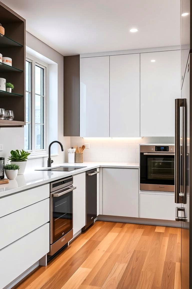 Integrated Appliances - 25 Townhouse Kitchen Ideas