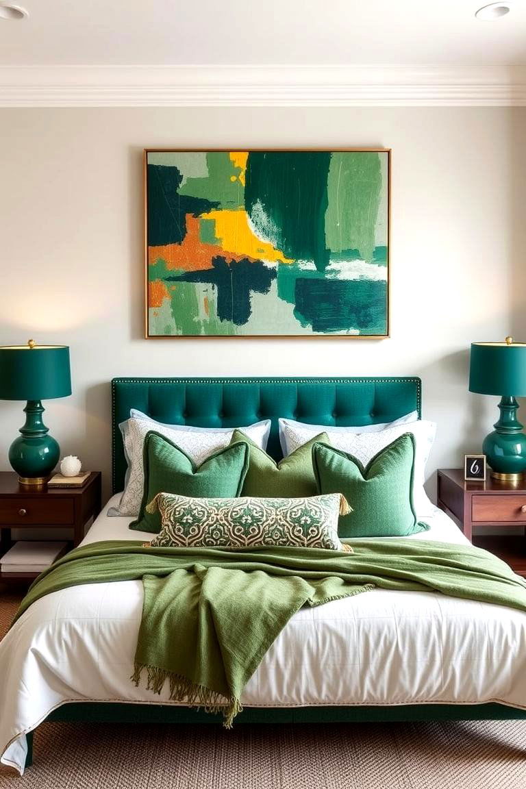 Introduce Forest Green Through Decorative Accessories - 25 Forest Green Bedroom Ideas