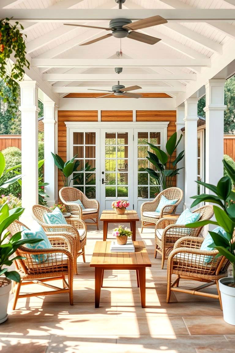 Introduce Outdoor Furniture for an Open Air Feel - 25 Garden Room Ideas