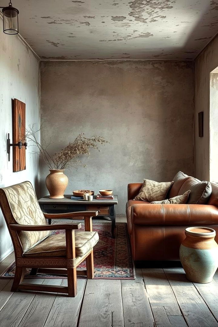 Introduce Weathered Textures - 25 Wabi Sabi Interior Design Ideas