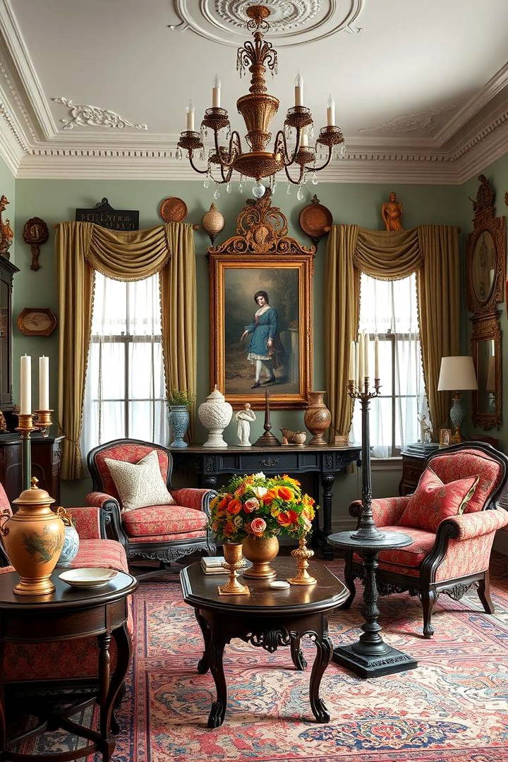 Invest in Vintage Accessories - 25 Victorian Living Room Ideas