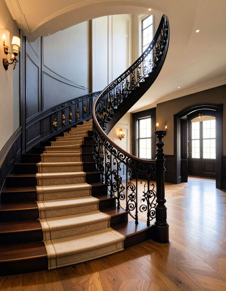 Iron Railings Victorian Hallway Ideas