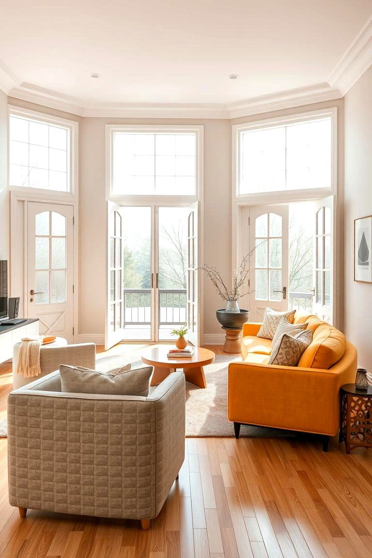 Keep Doors and Windows Unobstructed - 25 Feng Shui Living Room Ideas