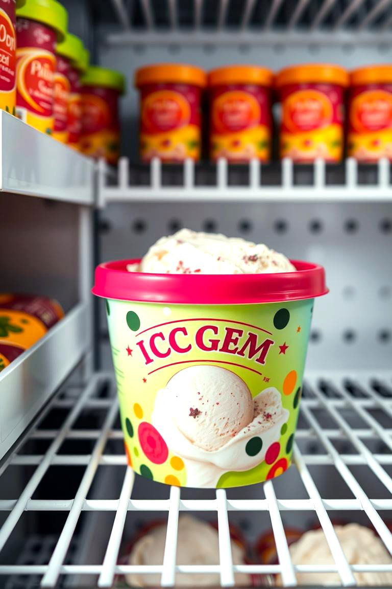 Keep Ice Cream in an Accessible Spot - 25 Fridge Organization Ideas