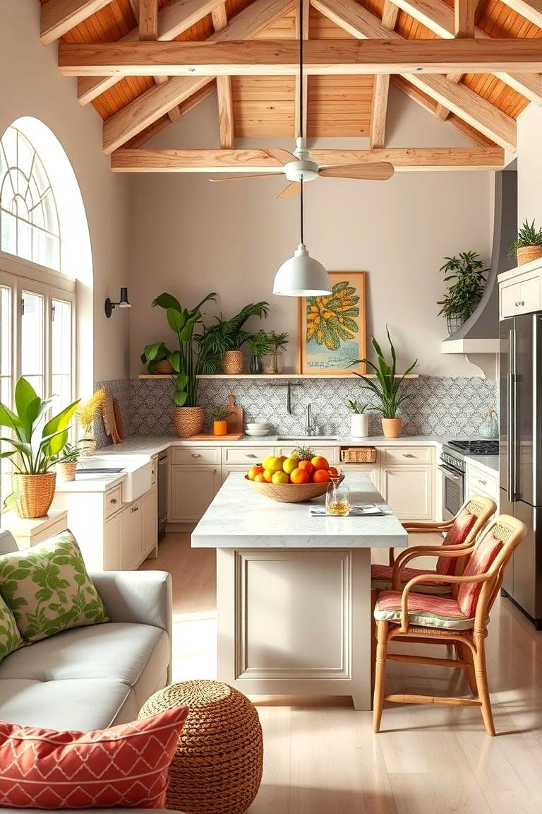 Keep the Space Light and Airy - 25 Tropical Kitchen Ideas