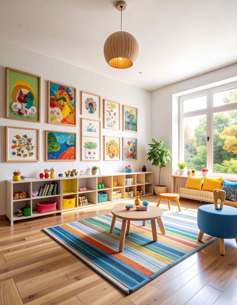 Kids Art Gallery Wall