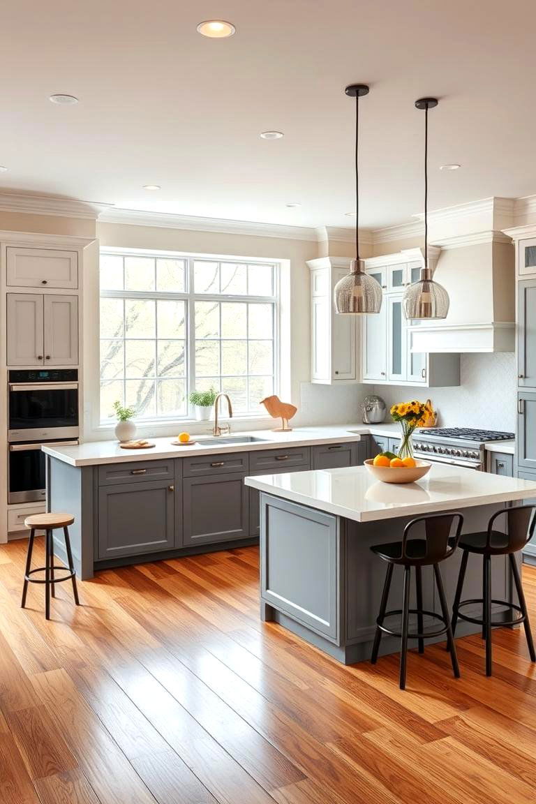 L Shaped Kitchen Island - 25 Farmhouse Kitchen Island Ideas