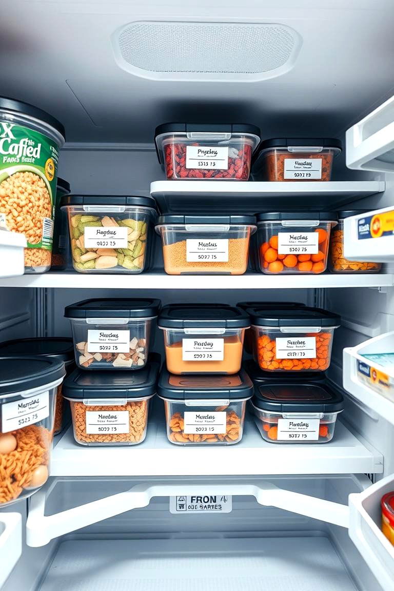 Label Everything for Easy Identification - 25 Fridge Organization Ideas
