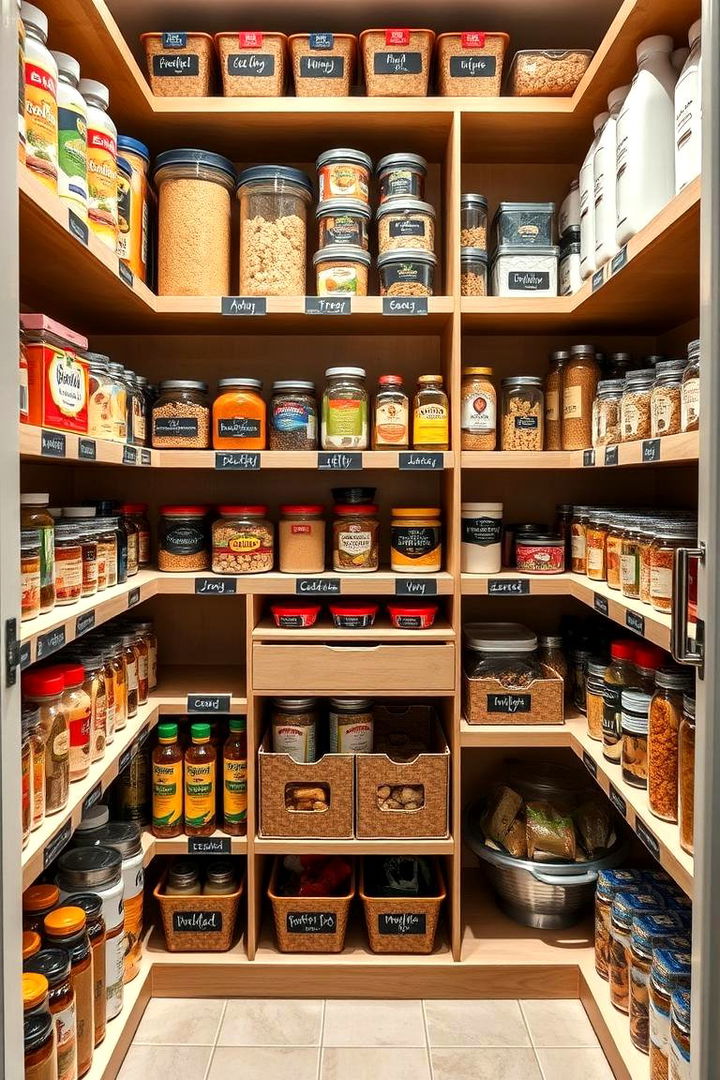 Labeling Systems for Quick Identification - 25 Walk in Pantry Ideas
