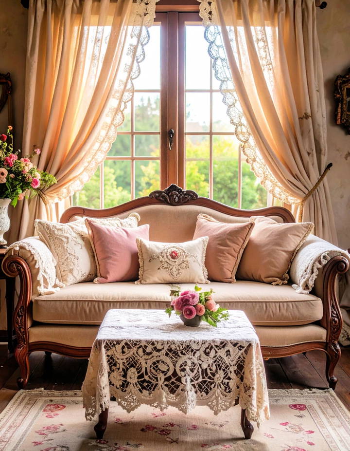 Lace Accents Victorian Interior Design Ideas