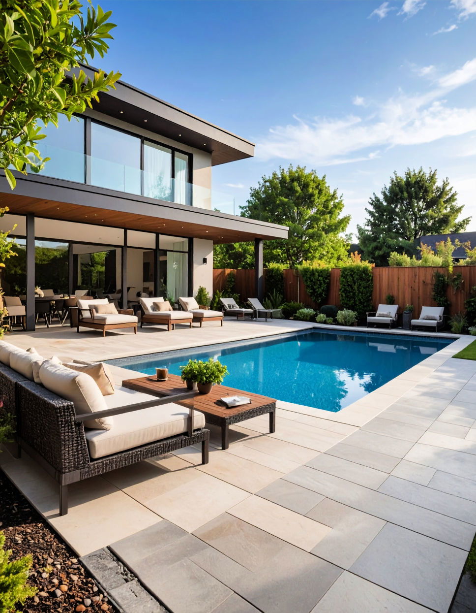 Large Format Porcelain Pavers for a Sleek Modern Look
