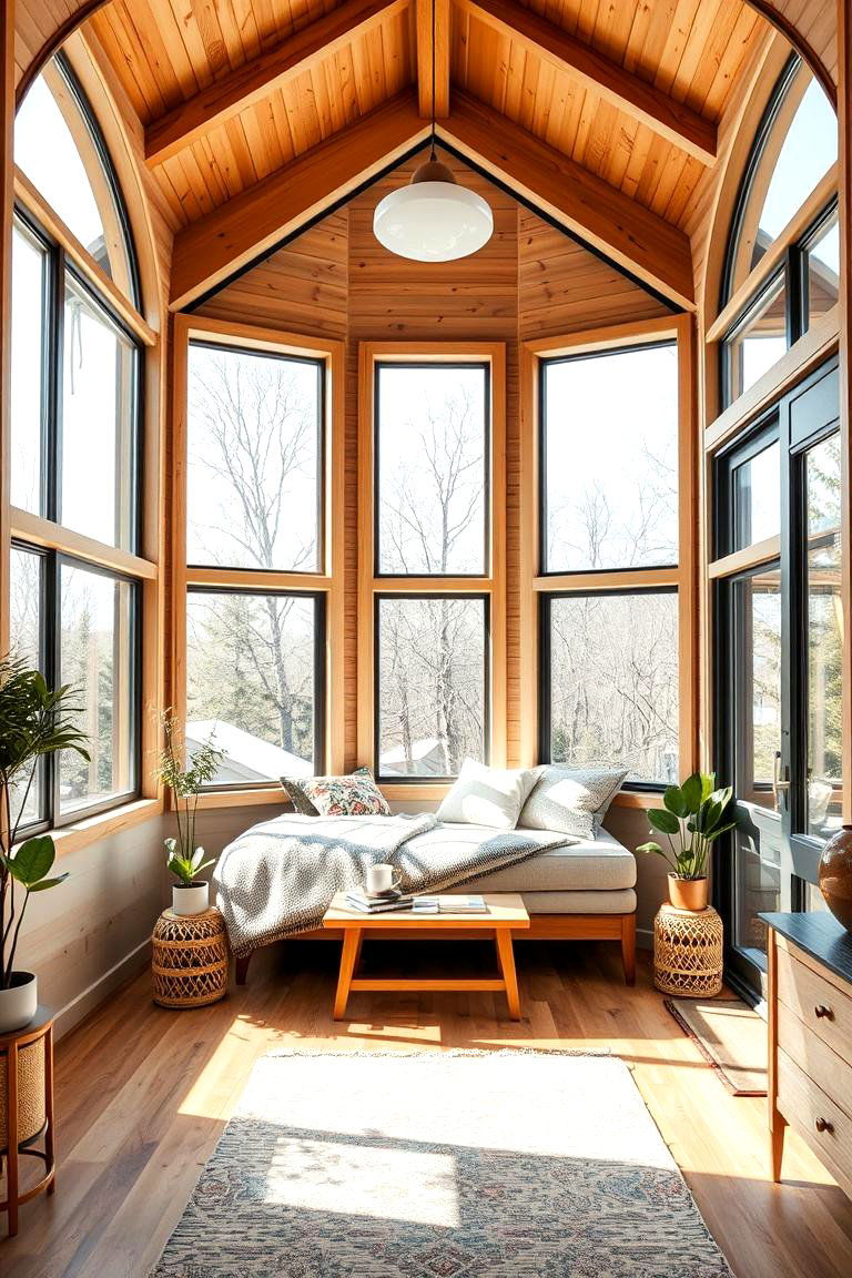 Large Windows for Natural Light and Openness - 25 Tiny House Design Ideas