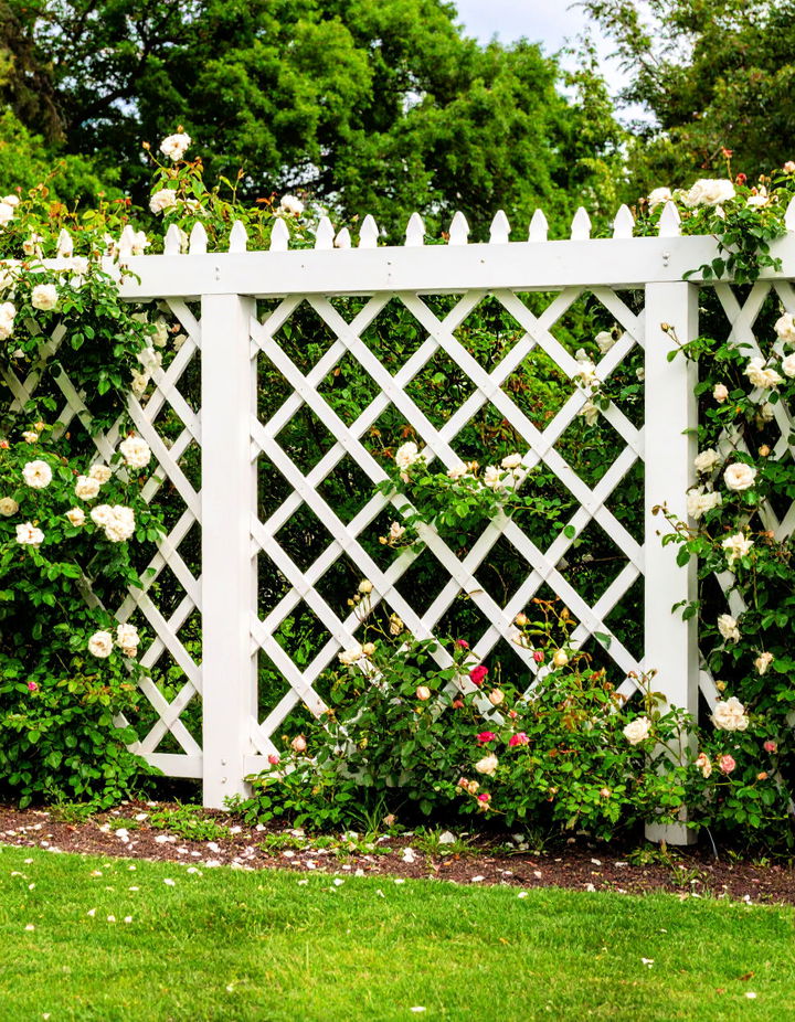 Lattice Work for a Decorative Touch Victorian Front Garden Ideas