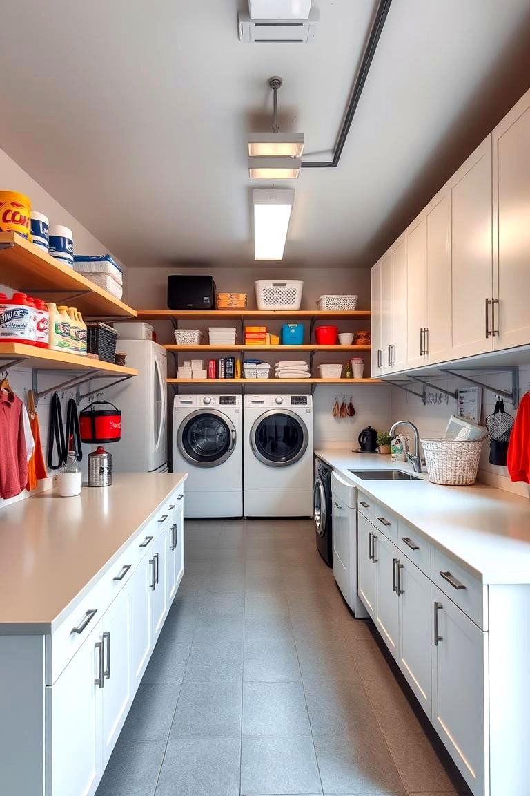 Laundry Room Makeover - 25 Garage Conversion Ideas