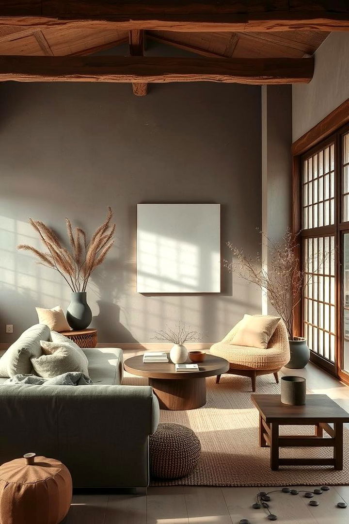 Layer with Earthy Tones - 25 Wabi Sabi Interior Design Ideas