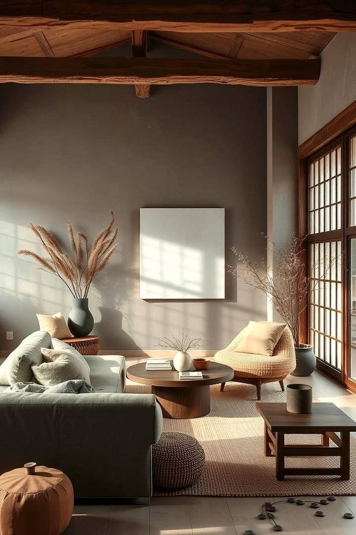 Layer with Earthy Tones - 25 Wabi Sabi Interior Design Ideas