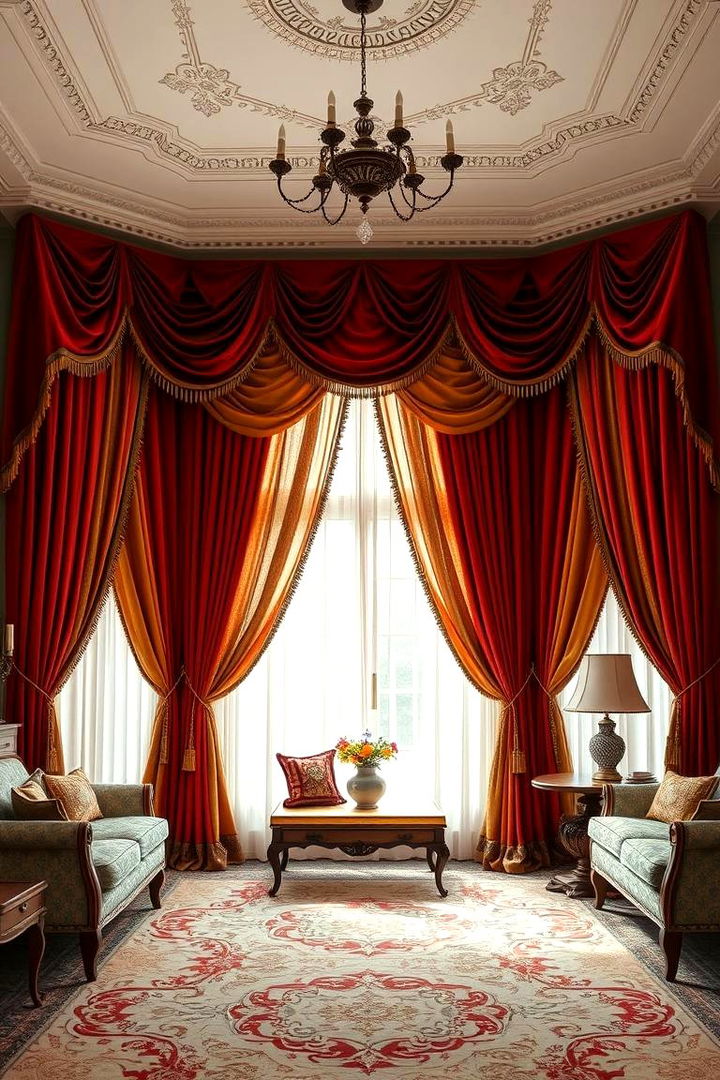 Layered Drapery - 25 Victorian Interior Design Ideas
