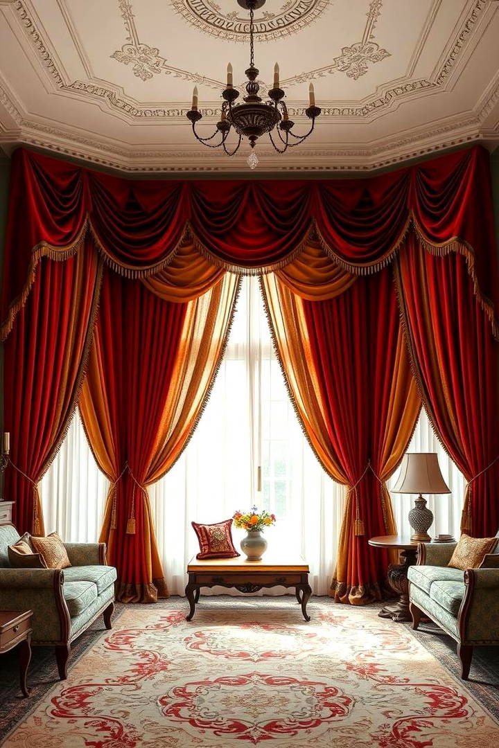 Layered Drapery - 25 Victorian Interior Design Ideas