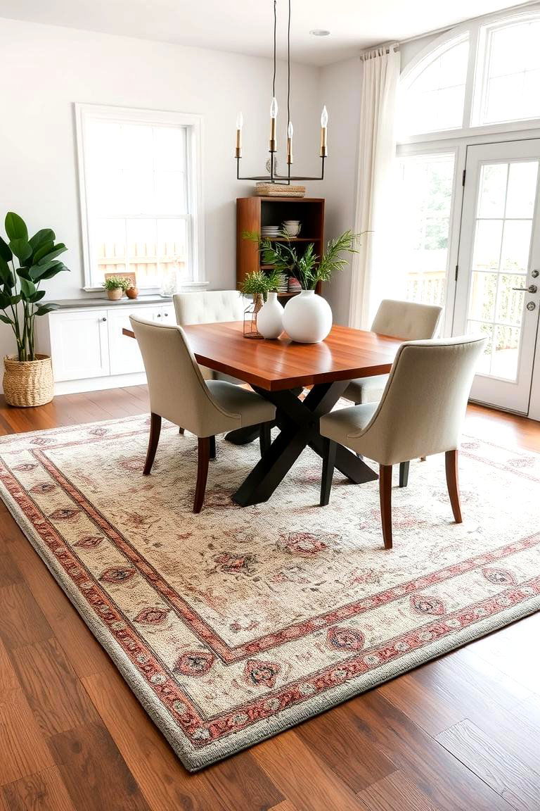 Layered Rugs for a Cozy Modern Look