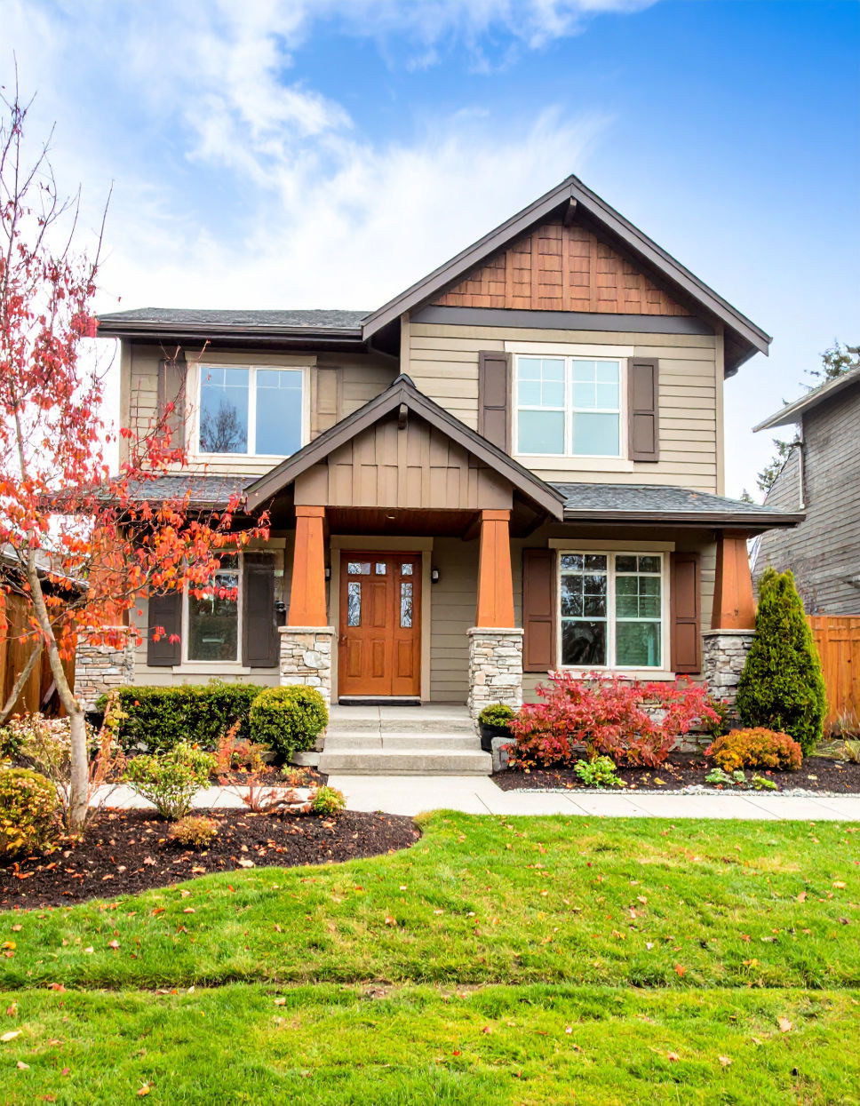 Layered Shades of Brown for Depth Chocolate Brown House Exterior Design Ideas