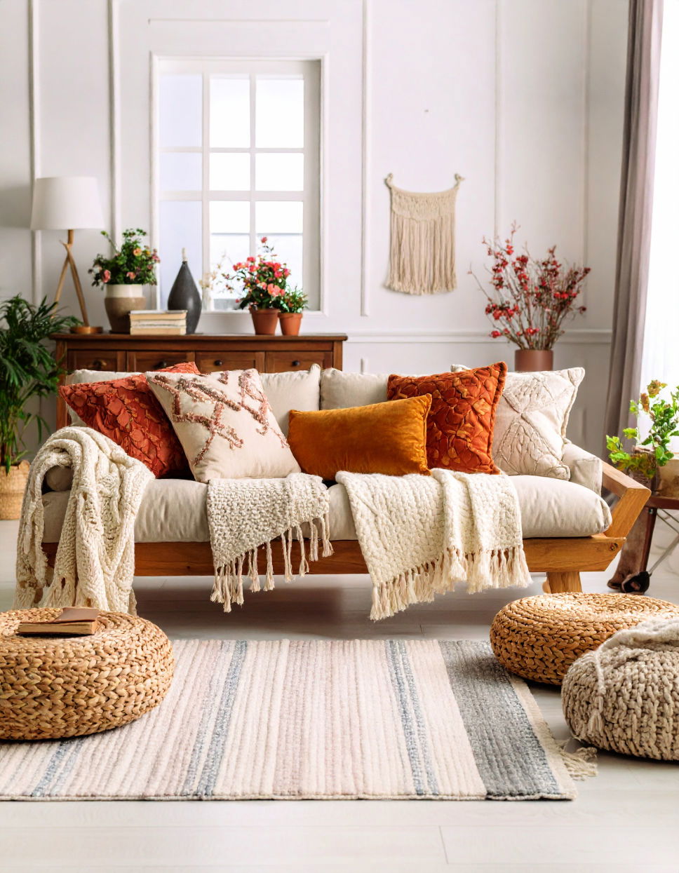 Layered Textiles for Comfort and Style Traditional Interior Design Ideas